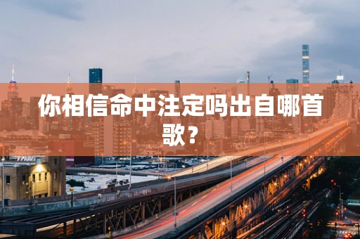 你相信命中注定吗出自哪首歌？