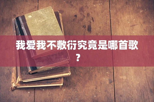 我爱我不敷衍究竟是哪首歌？