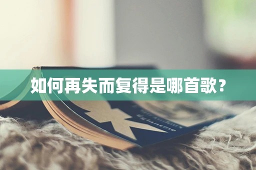 如何再失而复得是哪首歌？