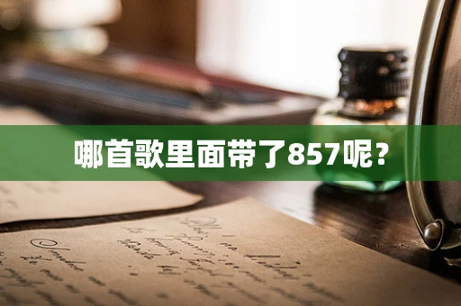 哪首歌里面带了857呢？