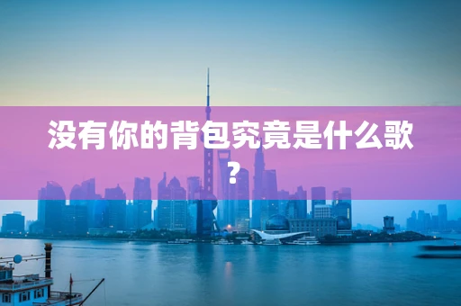 没有你的背包究竟是什么歌？