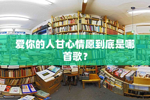 爱你的人甘心情愿到底是哪首歌？