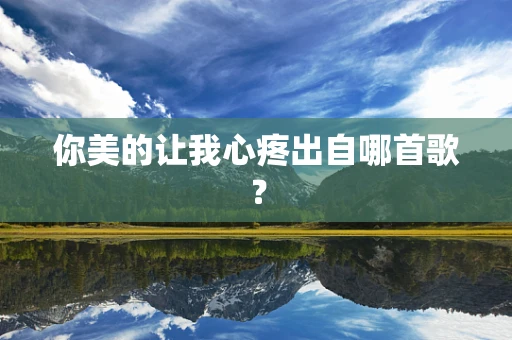 你美的让我心疼出自哪首歌？