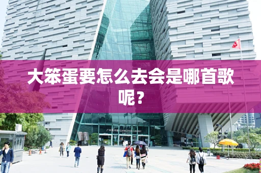 大笨蛋要怎么去会是哪首歌呢？