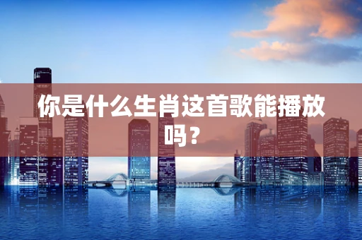 你是什么生肖这首歌能播放吗？