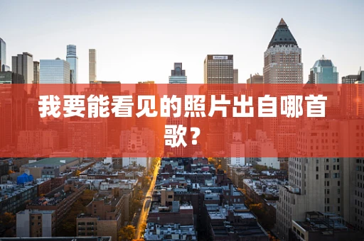 我要能看见的照片出自哪首歌？