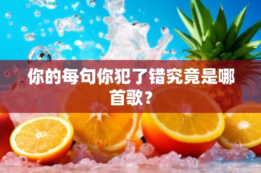 你的每句你犯了错究竟是哪首歌？