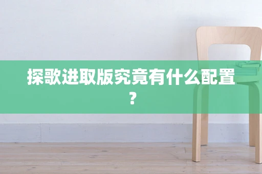 探歌进取版究竟有什么配置？