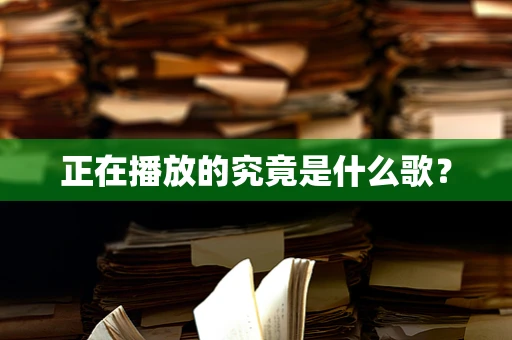 正在播放的究竟是什么歌？
