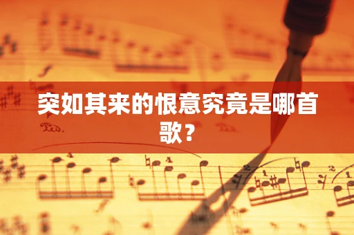 突如其来的恨意究竟是哪首歌？