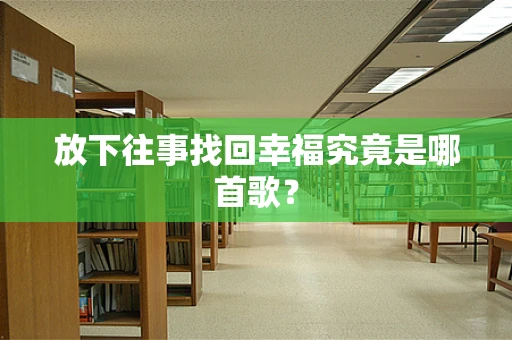 放下往事找回幸福究竟是哪首歌？