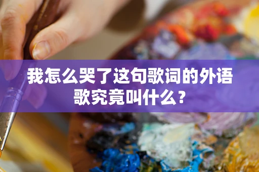 我怎么哭了这句歌词的外语歌究竟叫什么？