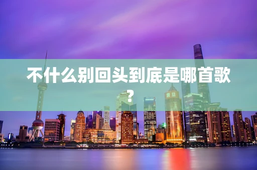 不什么别回头到底是哪首歌？