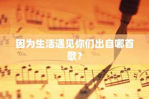 因为生活遇见你们出自哪首歌？
