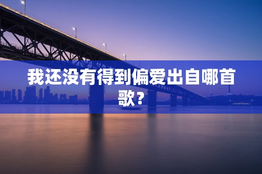 我还没有得到偏爱出自哪首歌？