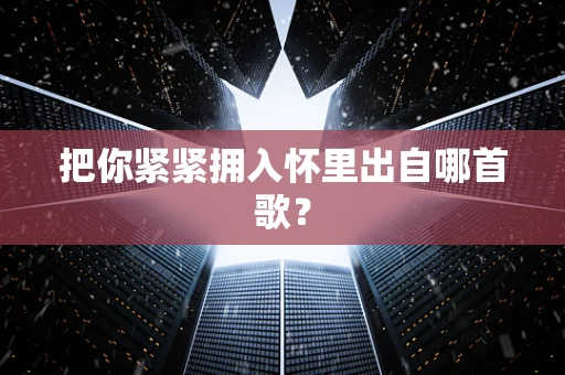 把你紧紧拥入怀里出自哪首歌？
