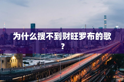 为什么搜不到财旺罗布的歌？