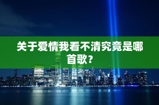 关于爱情我看不清究竟是哪首歌？