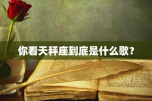你看天秤座到底是什么歌？