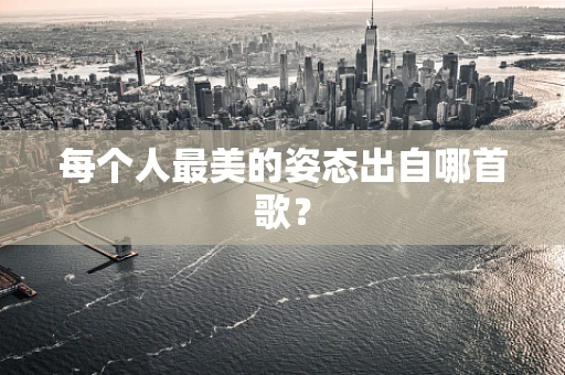 每个人最美的姿态出自哪首歌？