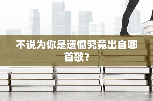 不说为你是遗憾究竟出自哪首歌？