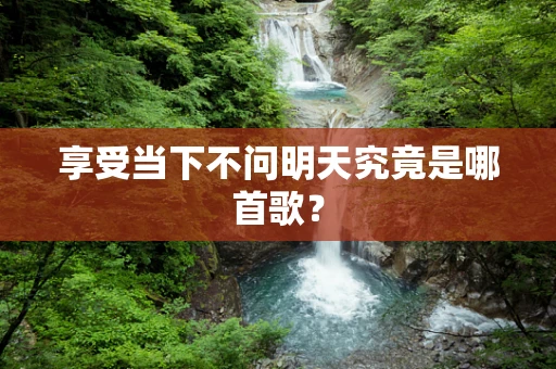 享受当下不问明天究竟是哪首歌？