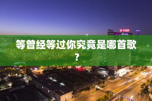 等曾经等过你究竟是哪首歌？