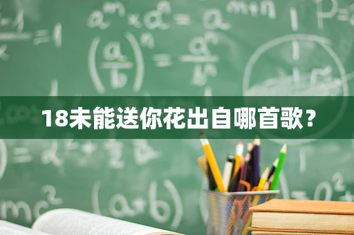 18未能送你花出自哪首歌？