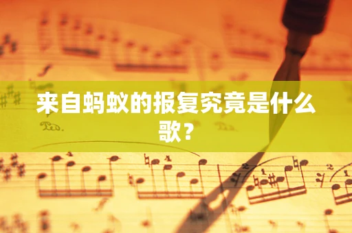 来自蚂蚁的报复究竟是什么歌？