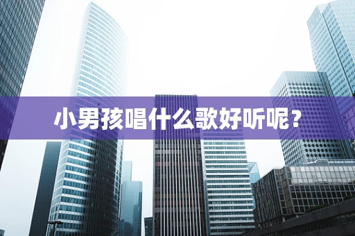 小男孩唱什么歌好听呢？
