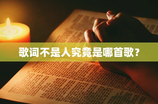 歌词不是人究竟是哪首歌？
