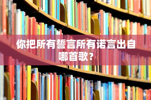 你把所有誓言所有诺言出自哪首歌？