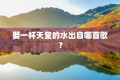 娶一杯天堂的水出自哪首歌？