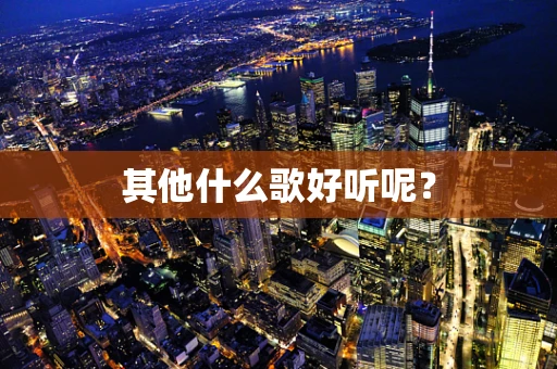其他什么歌好听呢？