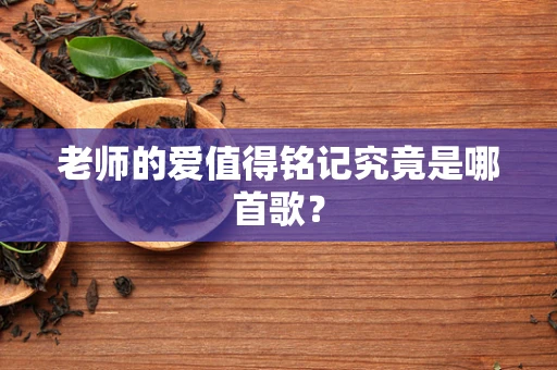 老师的爱值得铭记究竟是哪首歌？