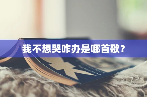 我不想哭咋办是哪首歌？