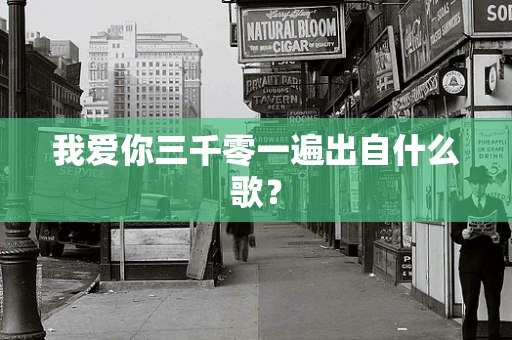 我爱你三千零一遍出自什么歌？