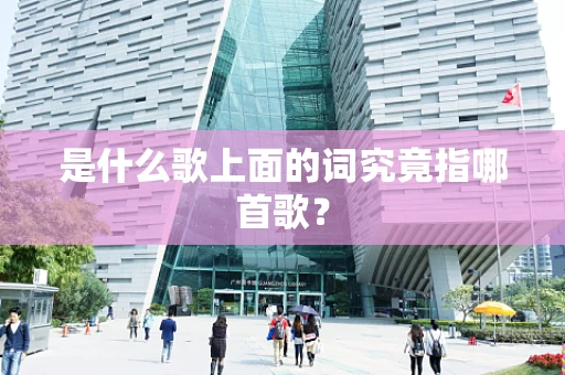 是什么歌上面的词究竟指哪首歌？