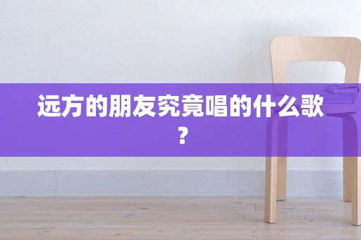 远方的朋友究竟唱的什么歌？