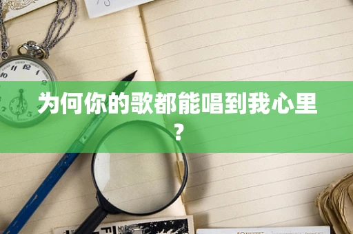 为何你的歌都能唱到我心里？