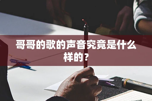 哥哥的歌的声音究竟是什么样的？