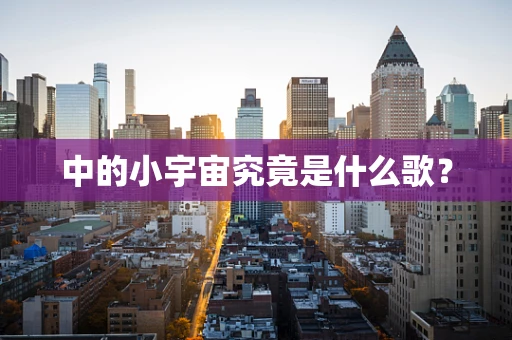 中的小宇宙究竟是什么歌？