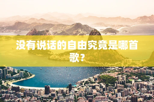 没有说话的自由究竟是哪首歌？