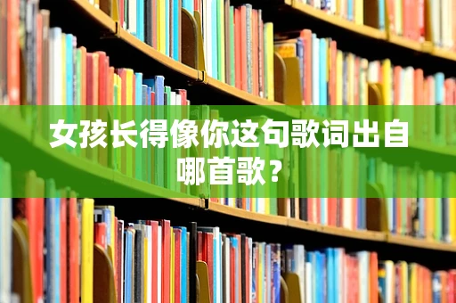女孩长得像你这句歌词出自哪首歌？