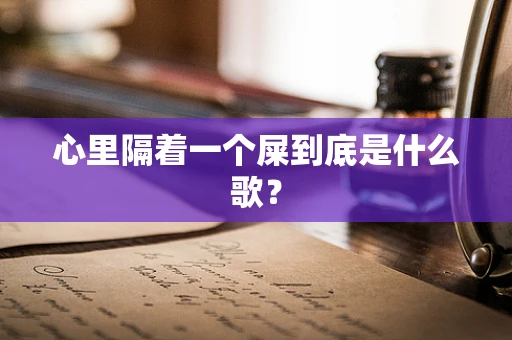 心里隔着一个屎到底是什么歌？