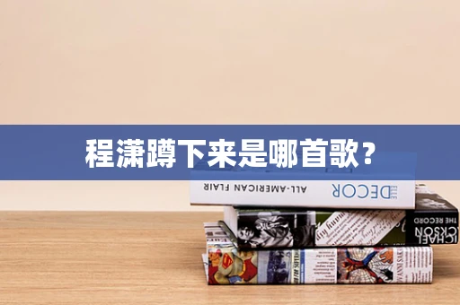 程潇蹲下来是哪首歌？