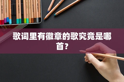 歌词里有徽章的歌究竟是哪首？