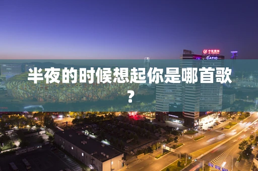 半夜的时候想起你是哪首歌？