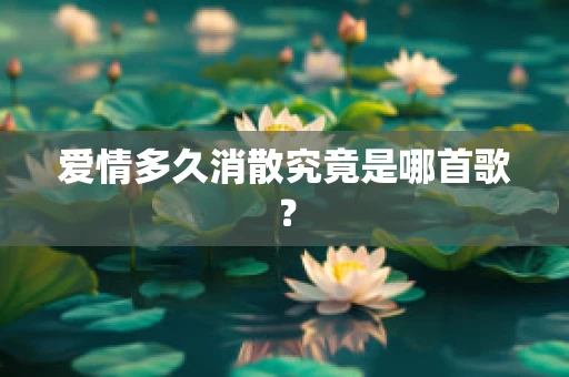 爱情多久消散究竟是哪首歌？