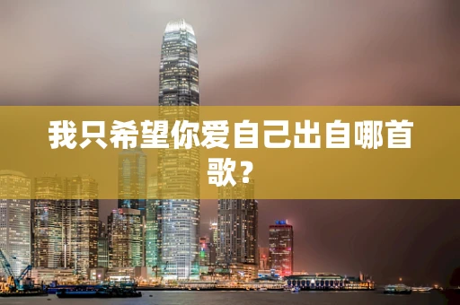 我只希望你爱自己出自哪首歌？